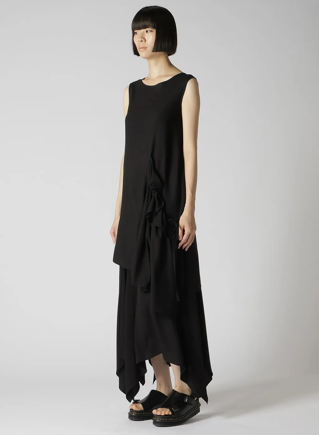Rayon Broad Left Front Gathered Blouse