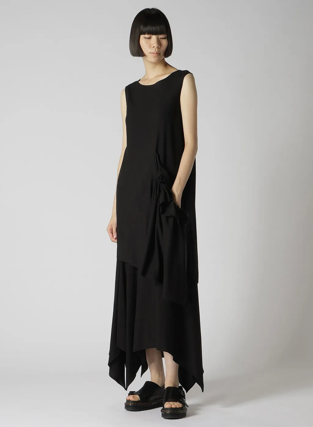 Rayon Broad Left Front Gathered Blouse
