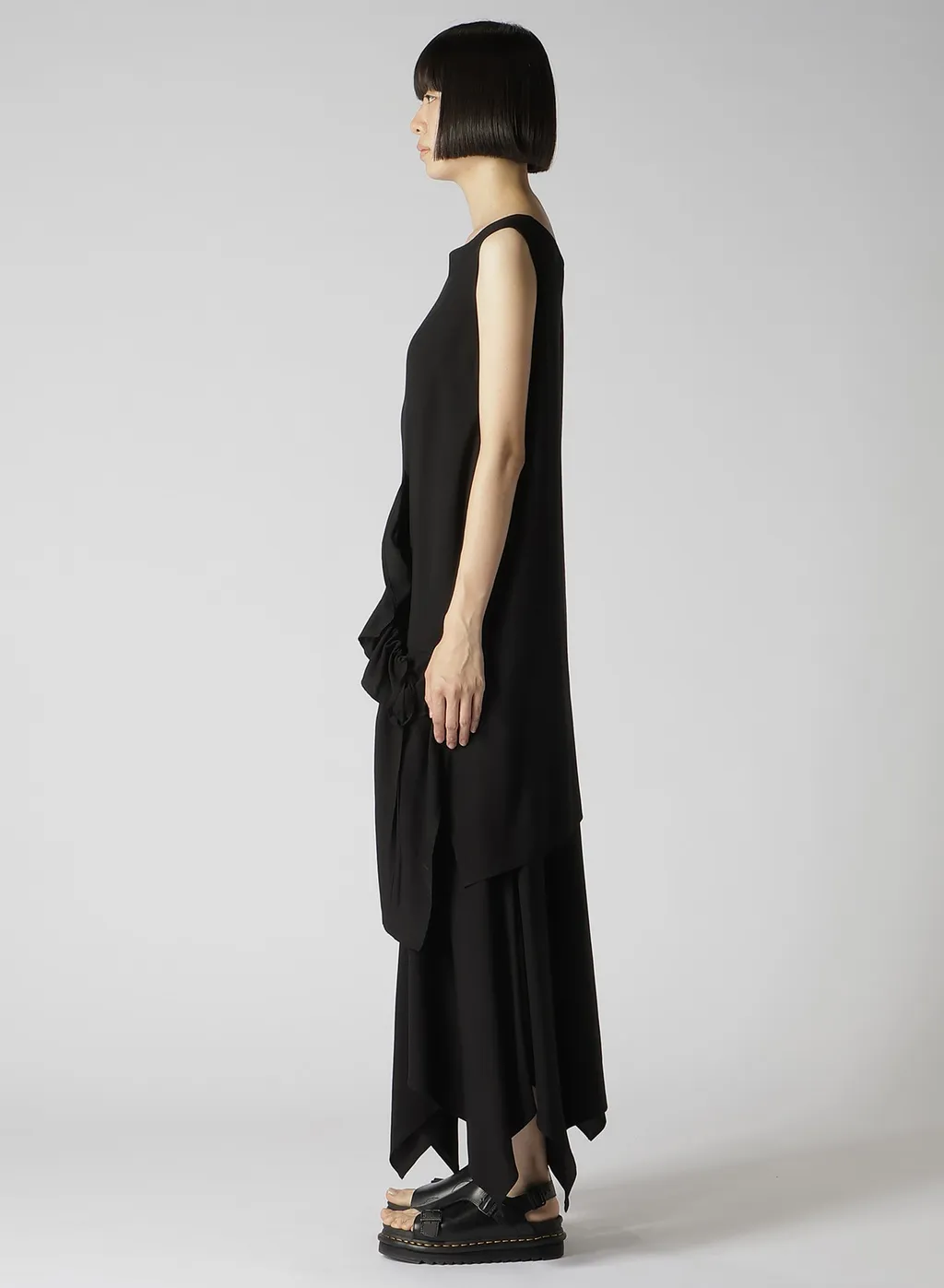 Rayon Broad Left Front Gathered Blouse