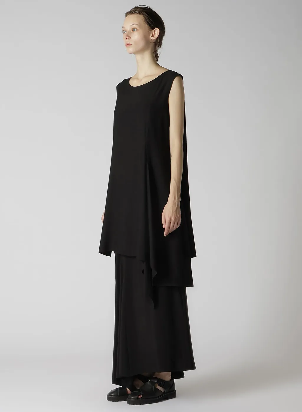Rayon Broad Left Front Slit Blouse