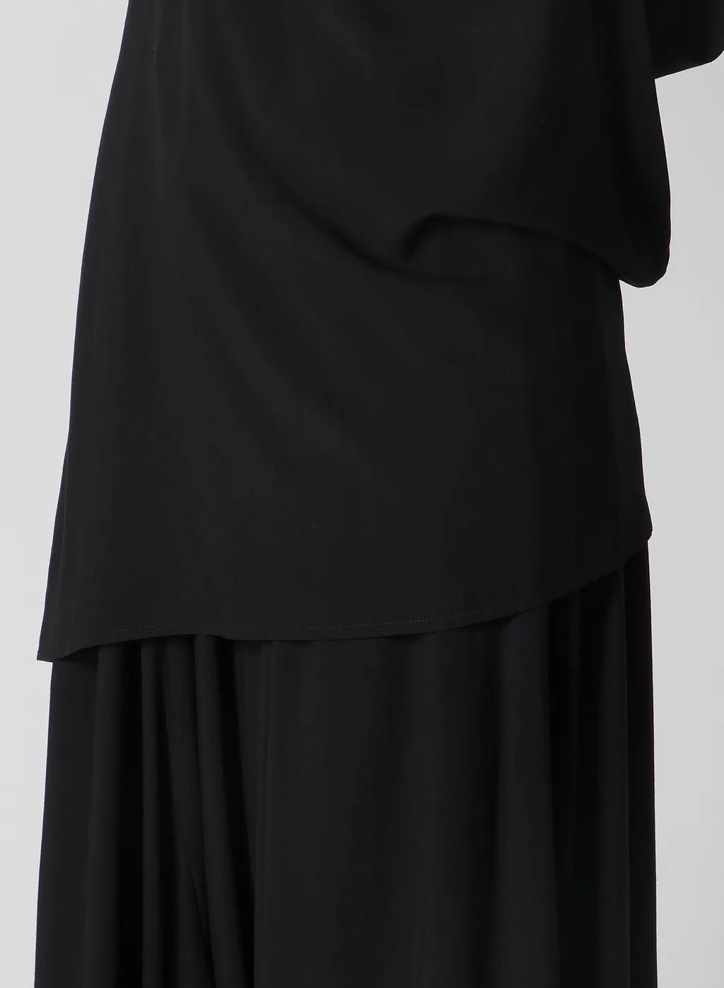 Rayon Cambric Sleeveless Drape Blouse