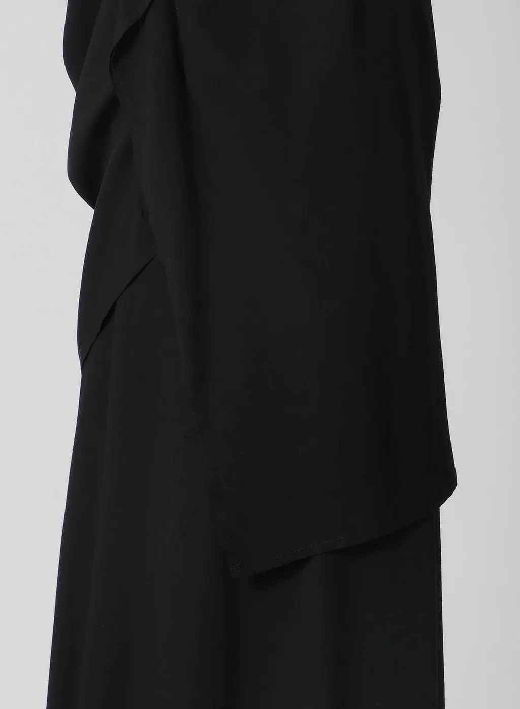 Rayon Cambric Sleeveless Drape Blouse