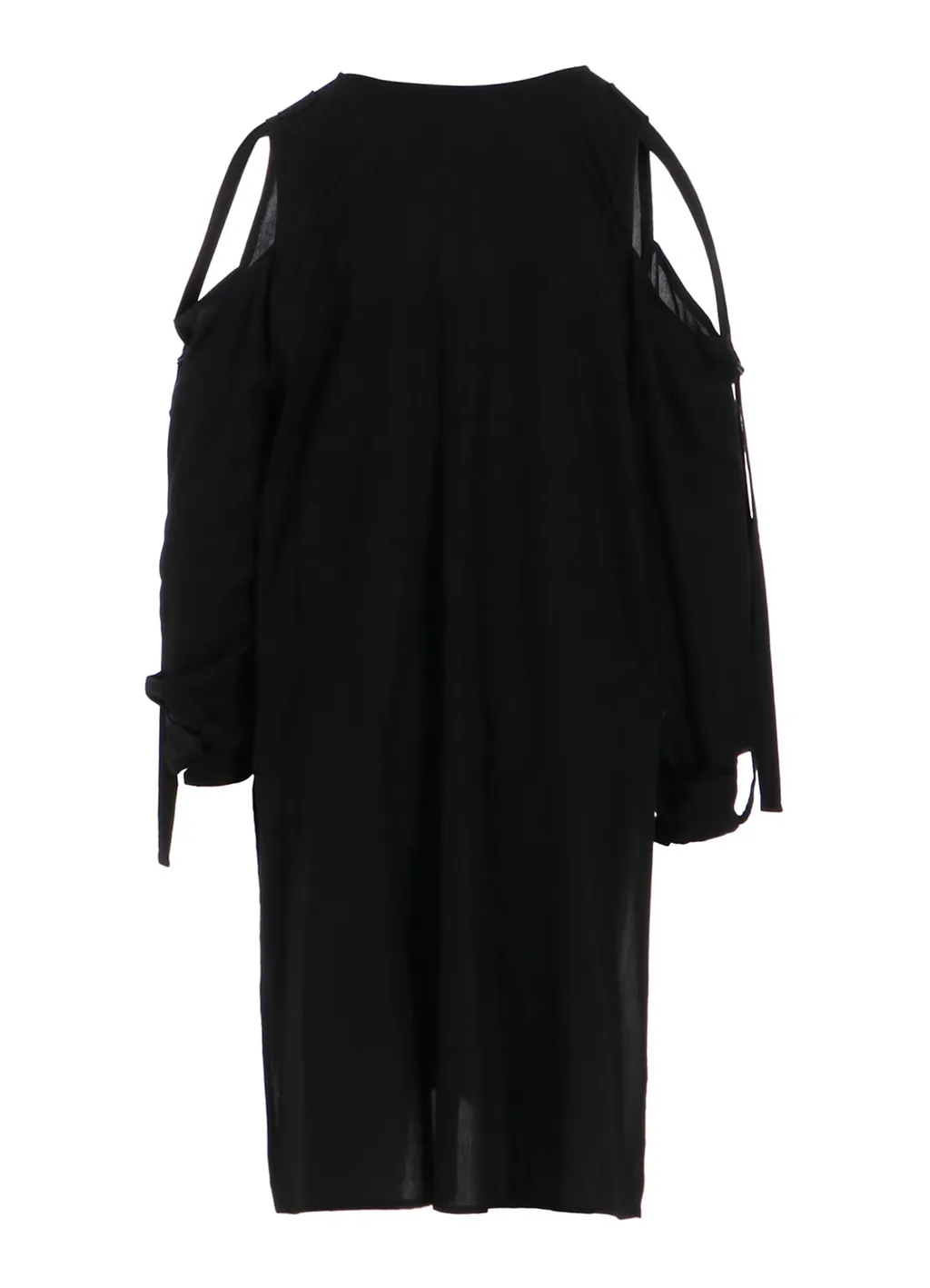 Rayon/Cambric Open Shoulder Blouse