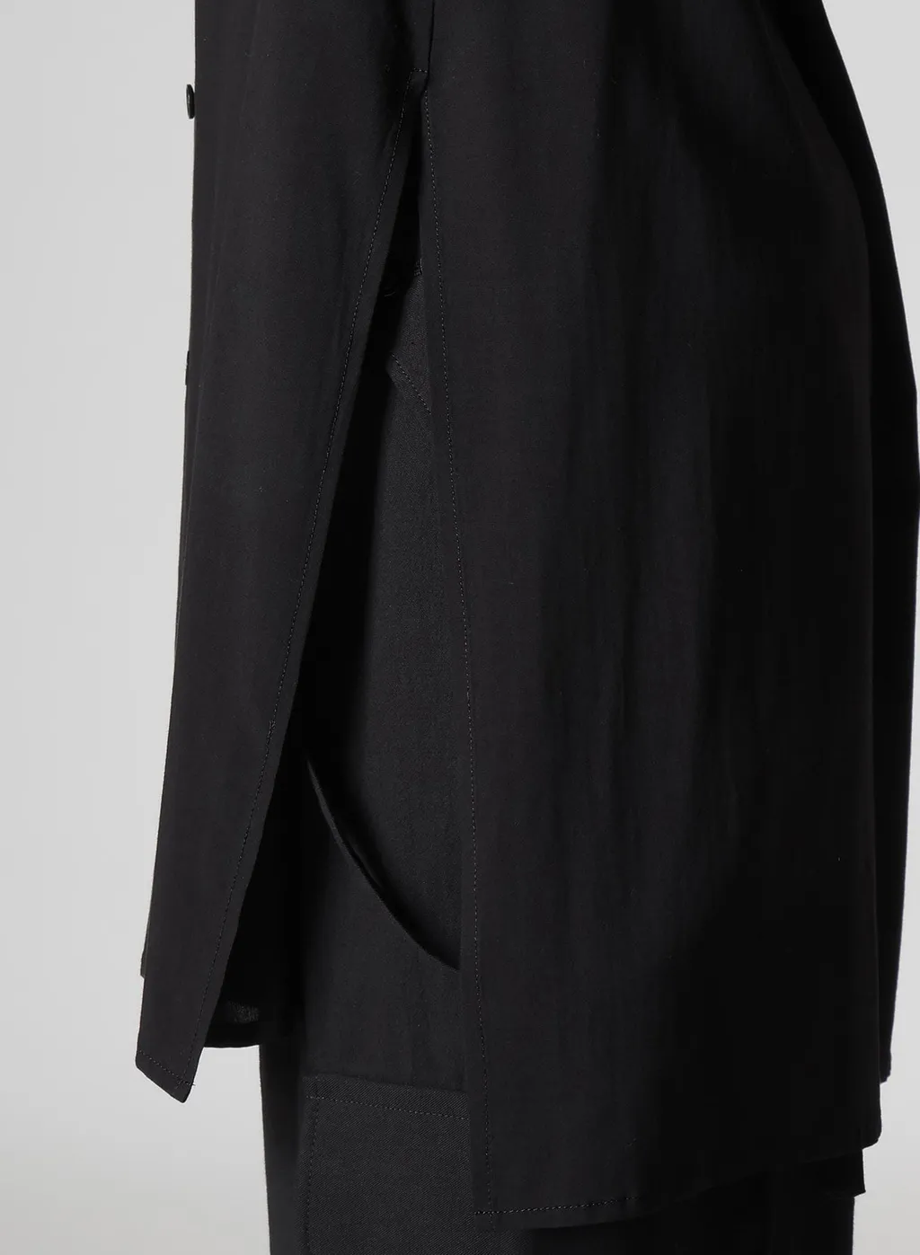 Rayon/Cambric Open Shoulder Blouse