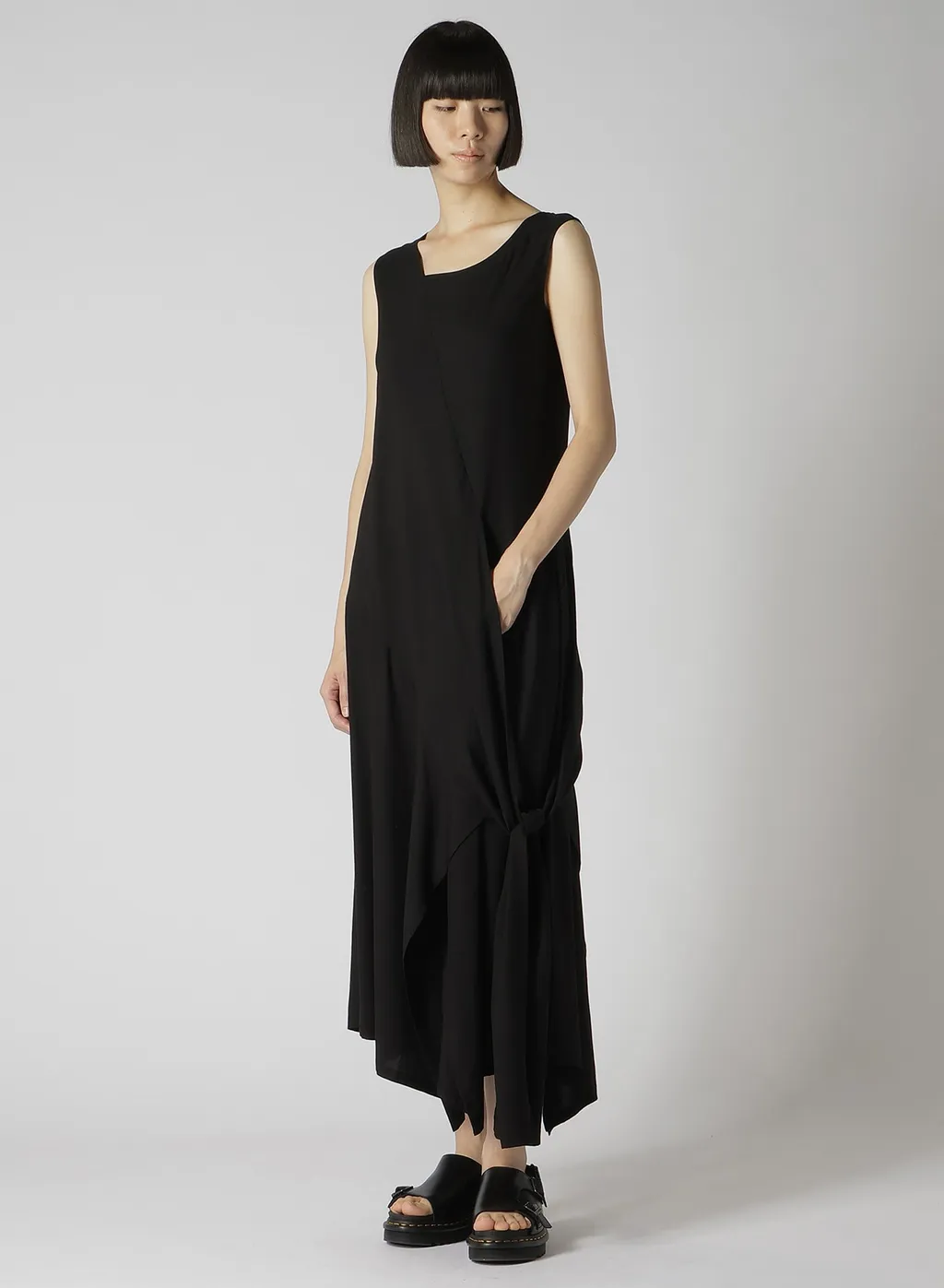 Rayon Broad Left Tie Dress