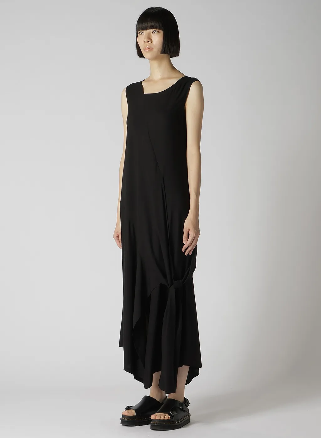 Rayon Broad Left Tie Dress