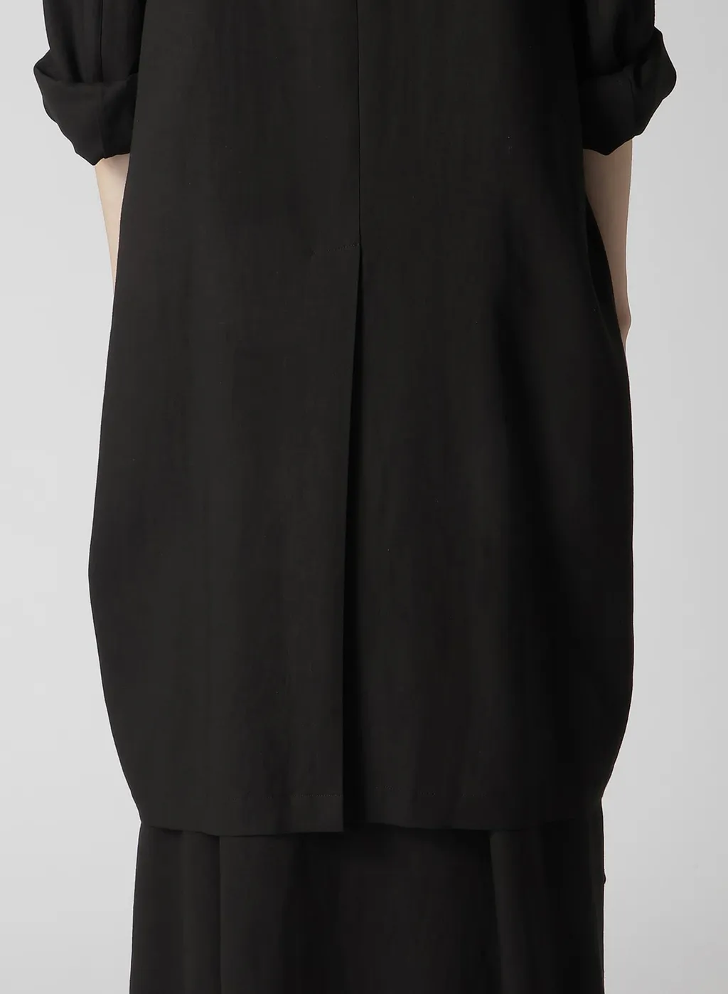 Rayon Linen Open Collar Tailored Jacket