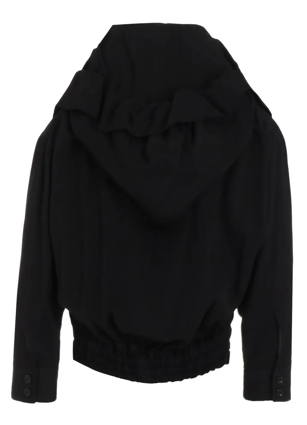 Rayon Twill Gathered Blouson