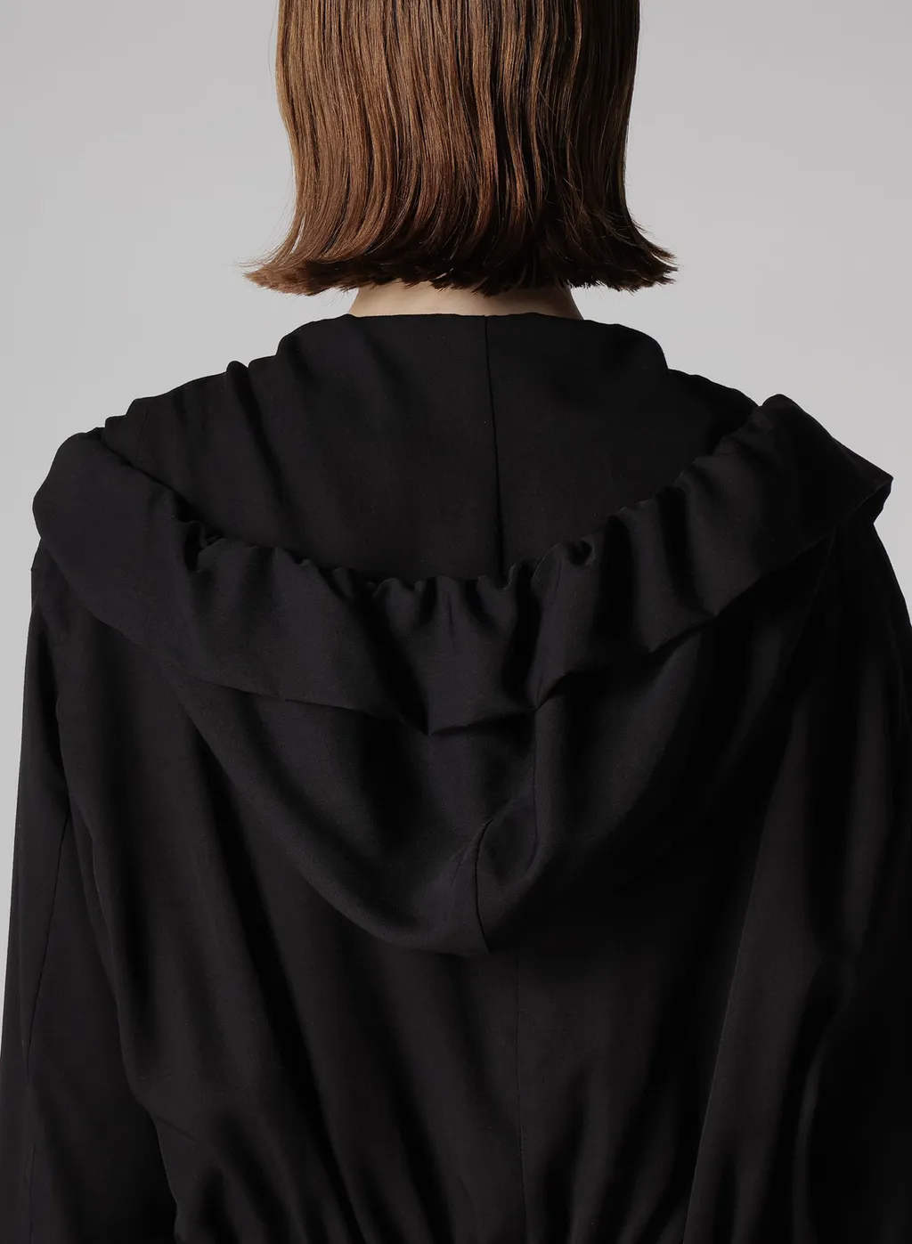 Rayon Twill Gathered Blouson