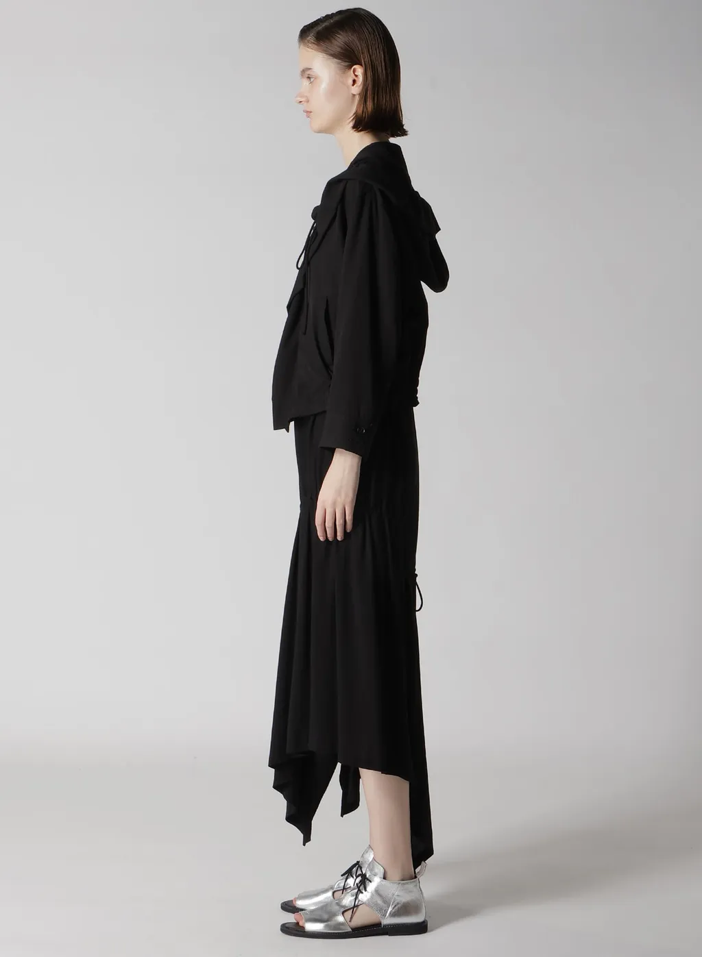 Rayon Twill Gathered Blouson