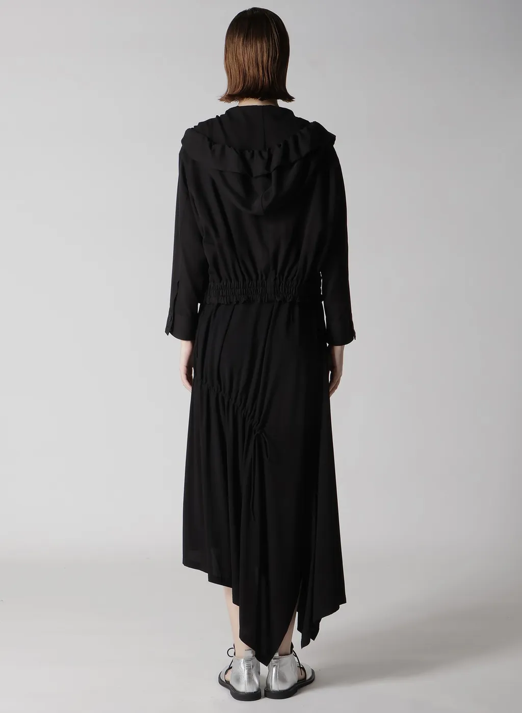 Rayon Twill Gathered Blouson