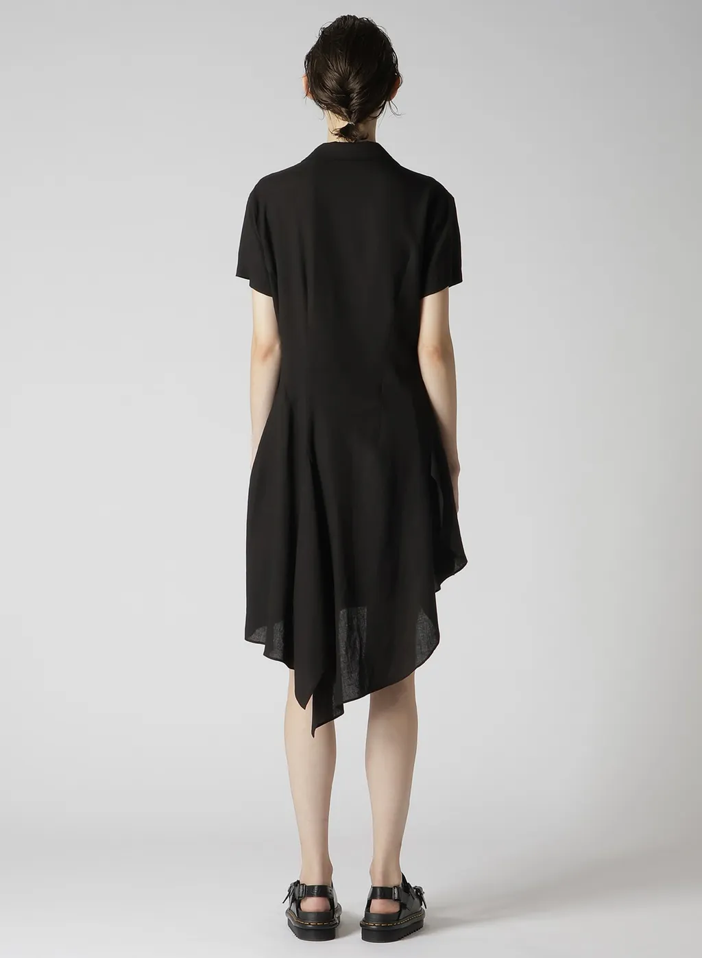 Rayon Linen Asymmetric Shirt Jacket