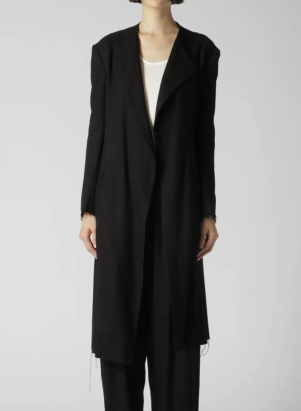 Rayon Viyella Collarless Jacket