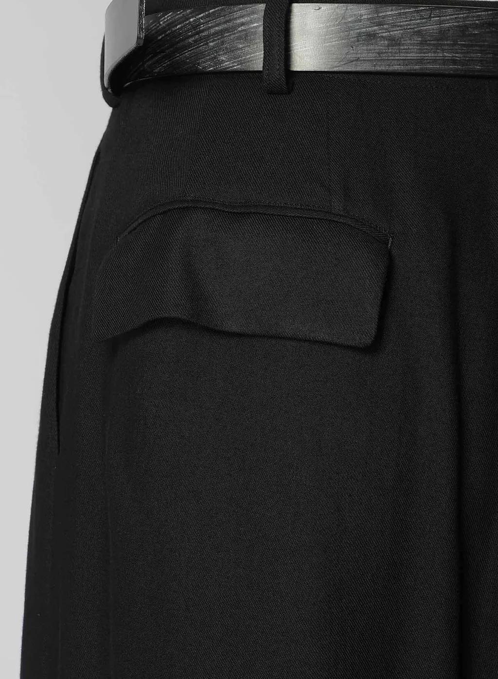 Rayon Viyella Double Tucked Wide Pants