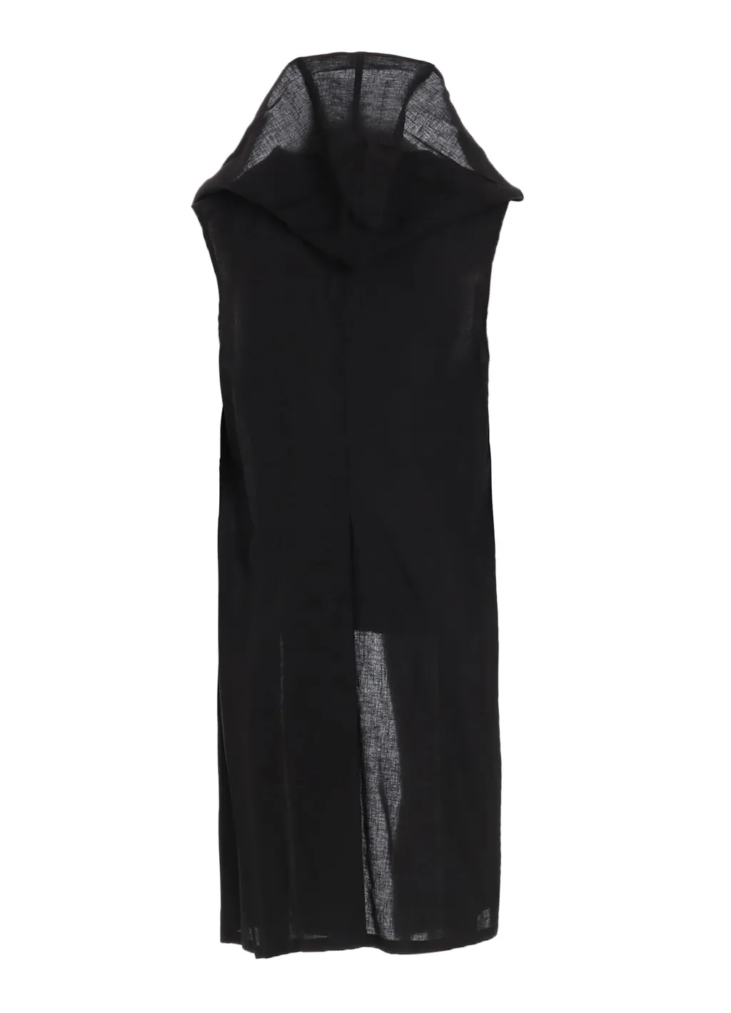 Rayon/Linen Sheeting Hoodie Vest