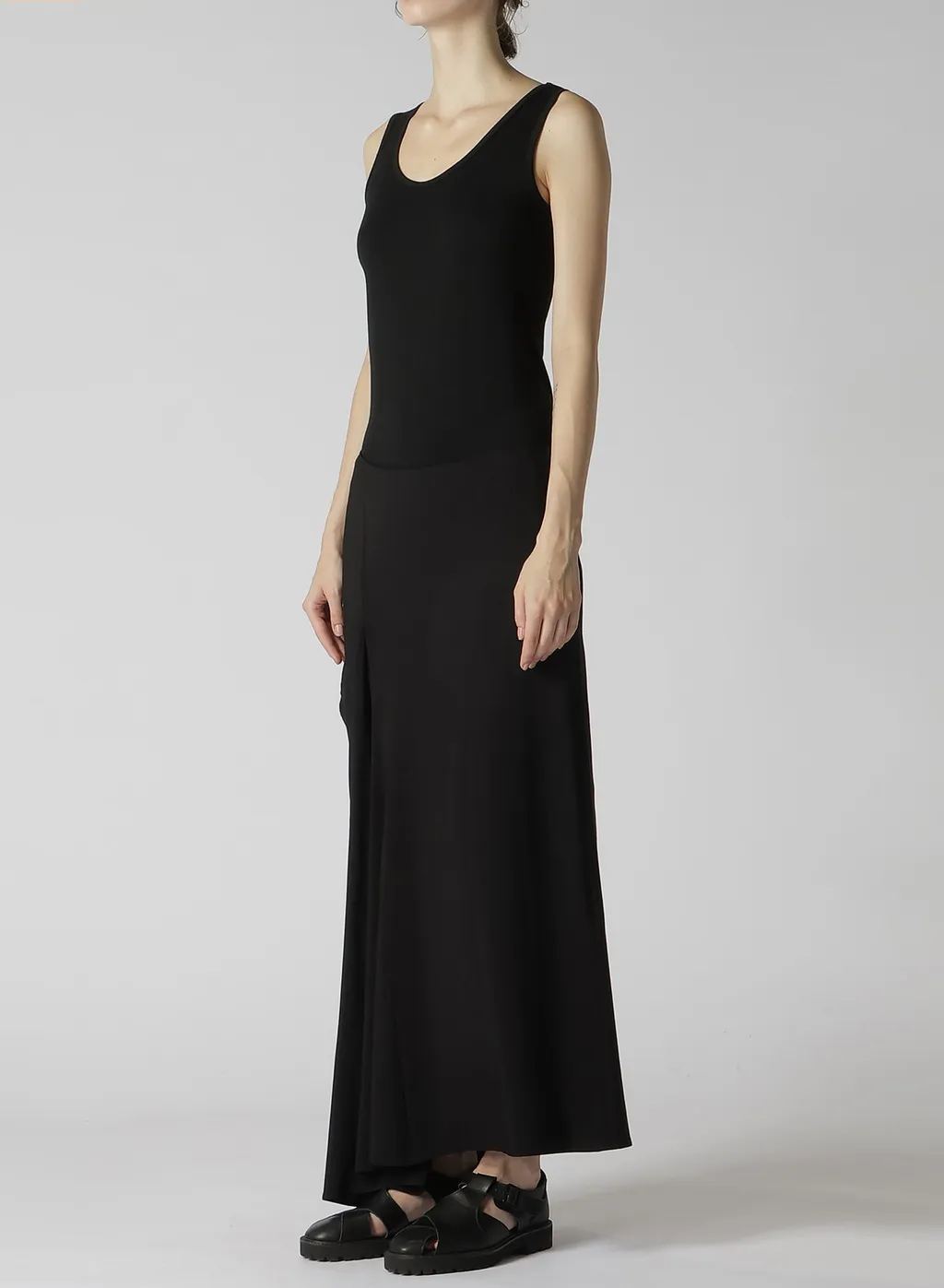 Rayon Cupro Right Side Marmaid Flare Skirt