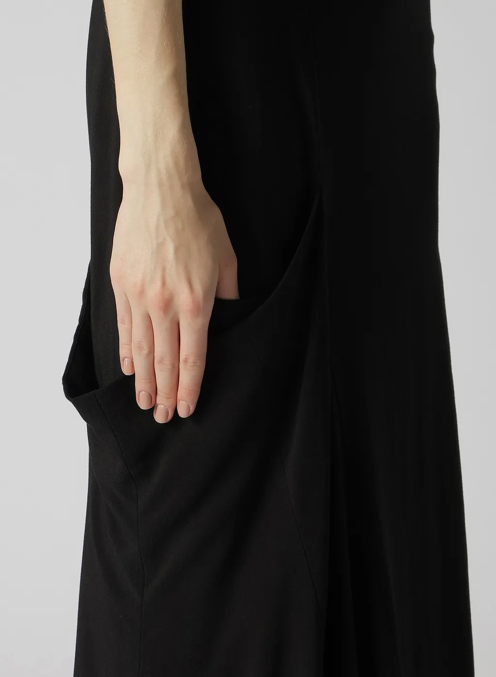 Rayon Cupro Right Side Marmaid Flare Skirt