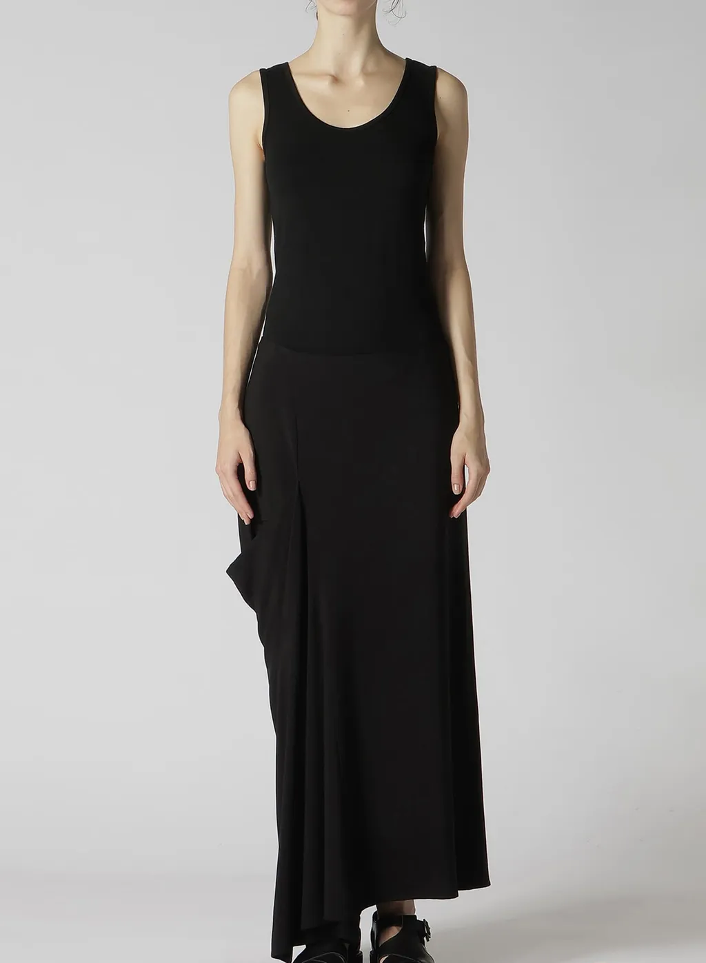 Rayon Cupro Right Side Marmaid Flare Skirt