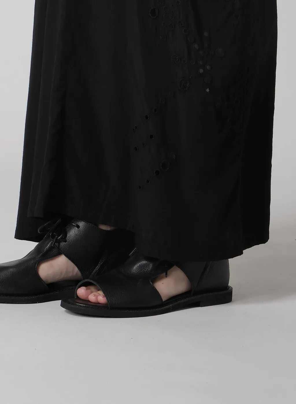 Cupro/Dungaree Baller Lace Left Cloth Skirt