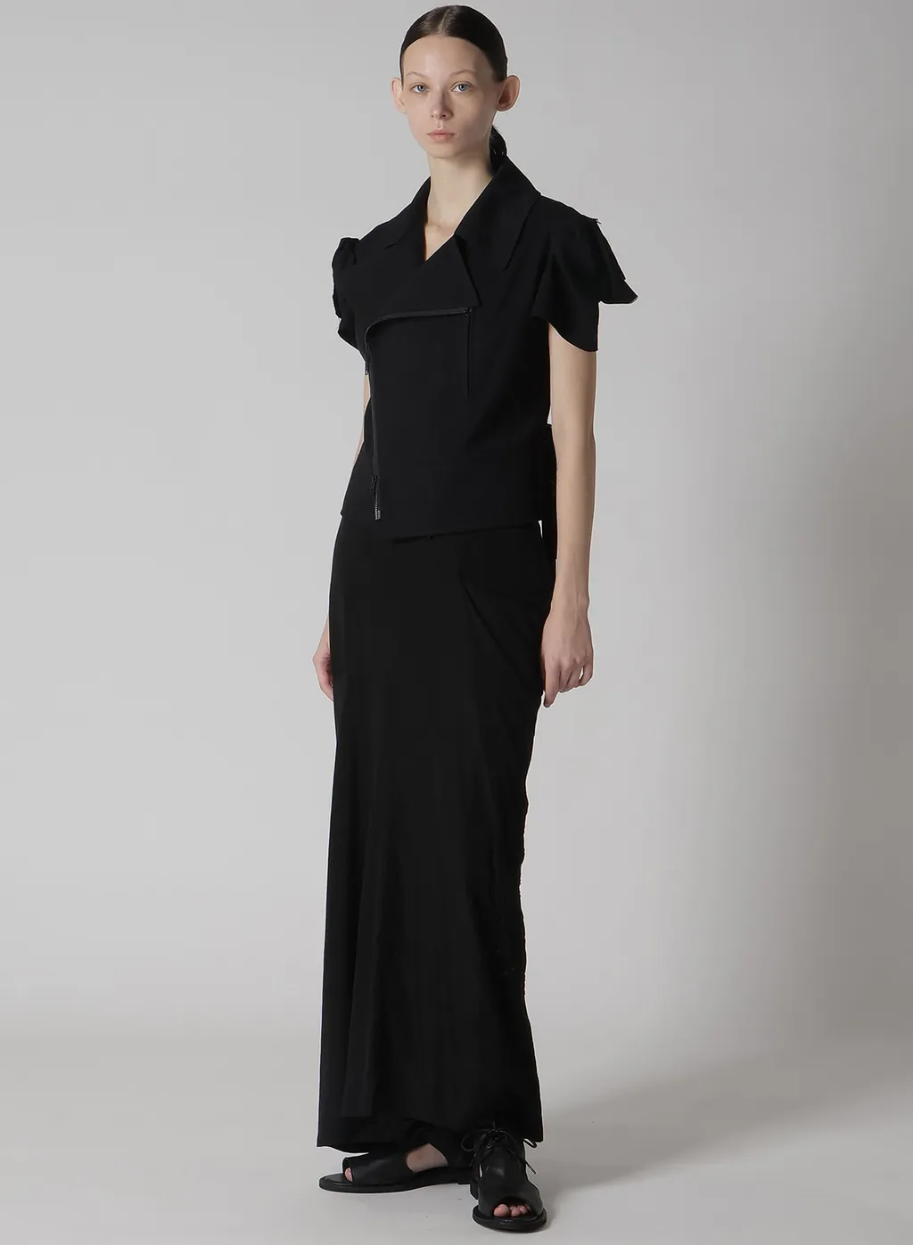 Cupro/Dungaree Baller Lace Left Cloth Skirt