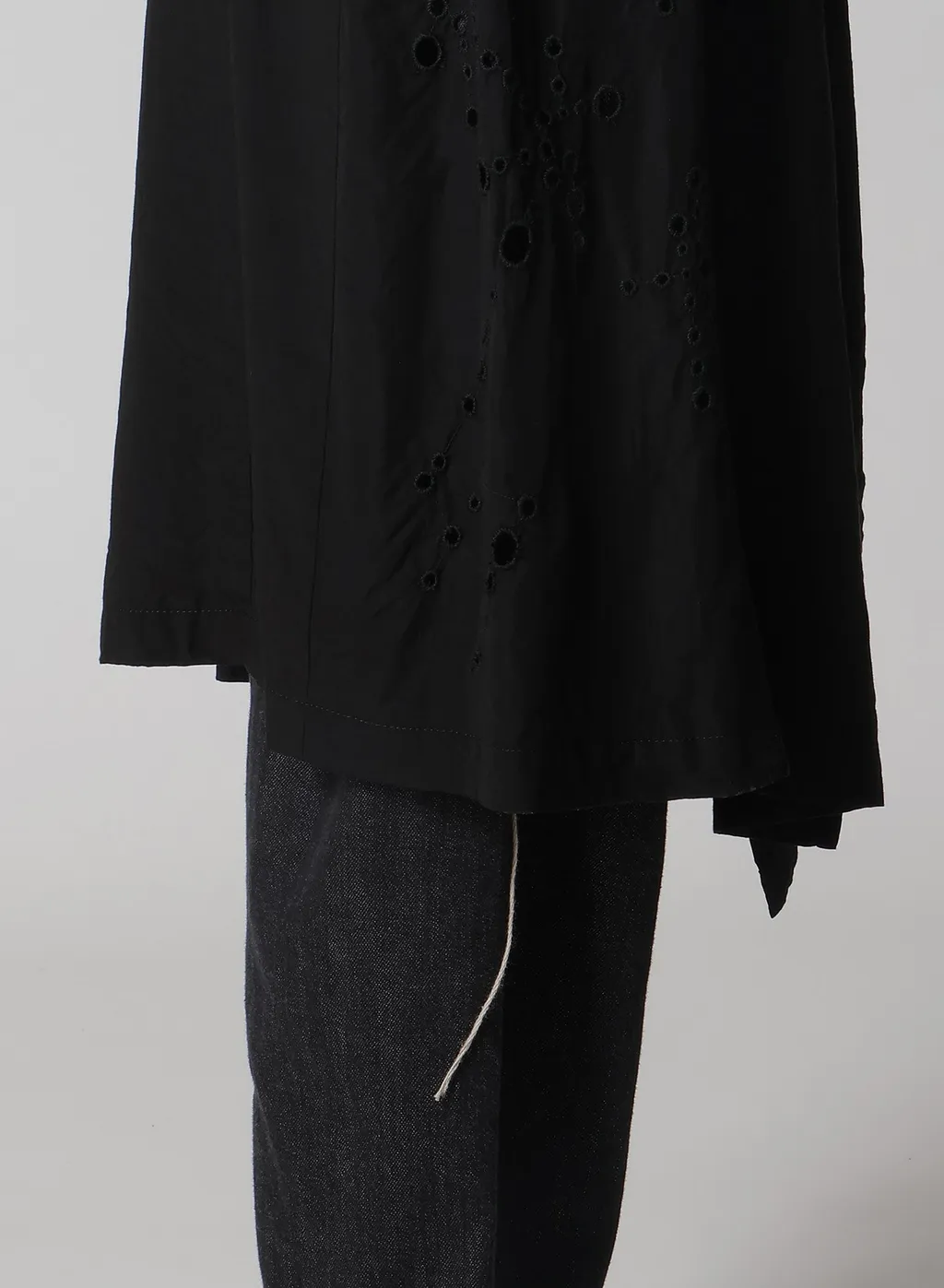 Cupro/Dungaree Baller Lace Square Cloth Sleeve Jacket
