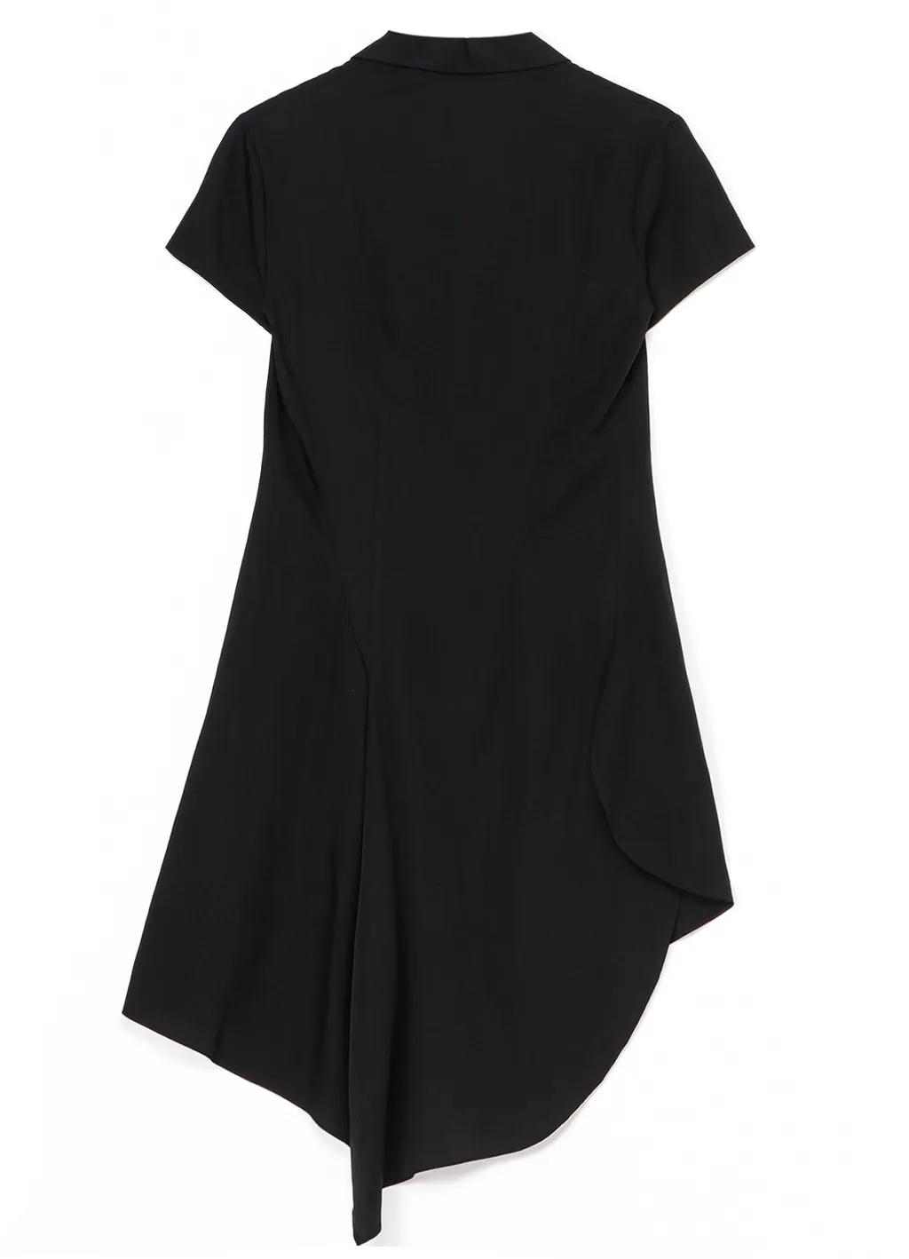 Cupro Dungaree Twill Asymmetry Shirt Jacket