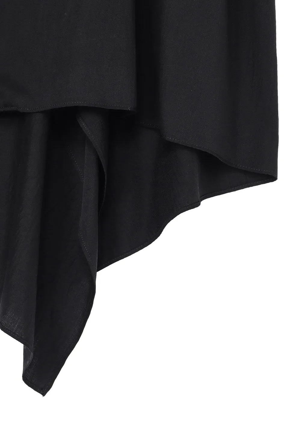 Cupro Dungaree Twill Asymmetry Shirt Jacket