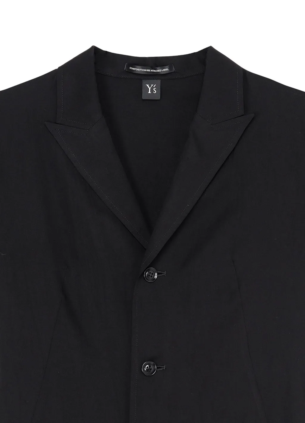 Cupro Dungaree Twill Asymmetry Shirt Jacket