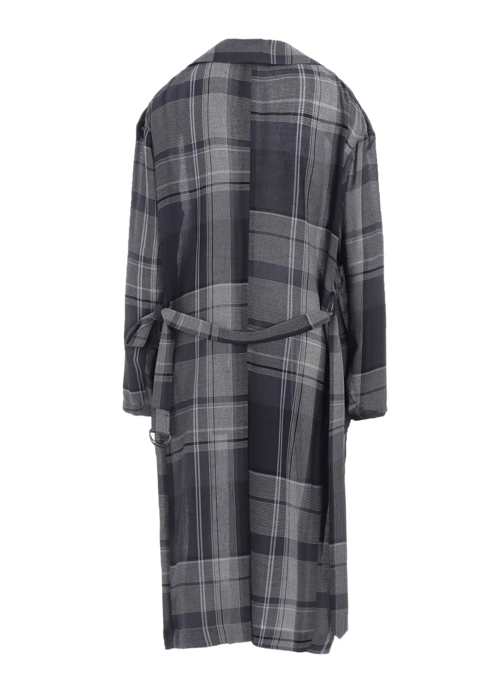 Gauze Plaid Big Jacket