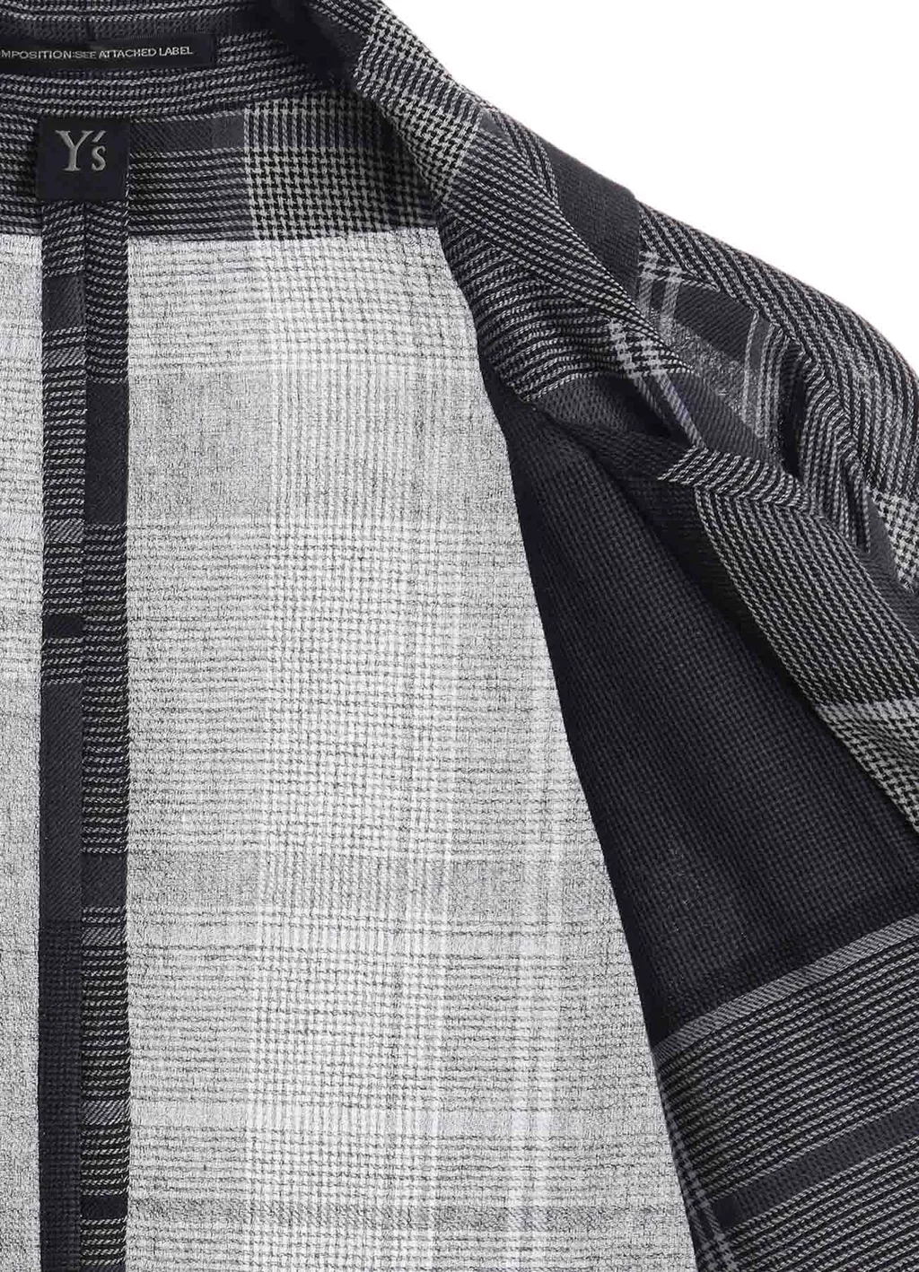 Gauze Plaid Big Jacket