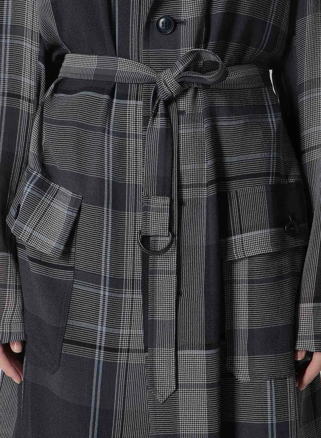 Gauze Plaid Big Jacket