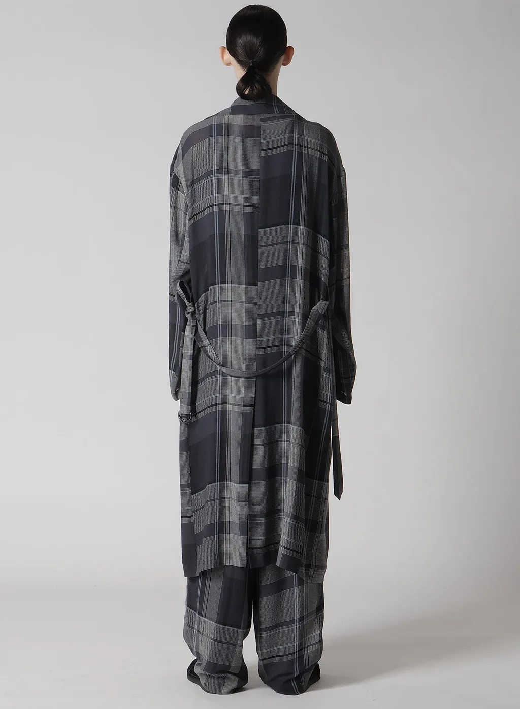 Gauze Plaid Big Jacket