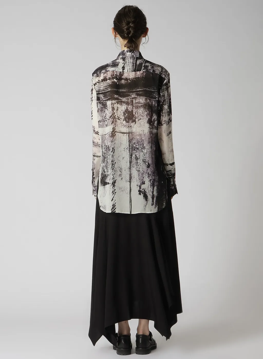 Cu/ Lawn Blurred Check Blouse
