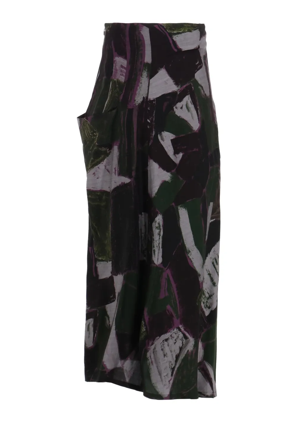 Cu/Dungaree Twill Painted City Left Cloth Skirt