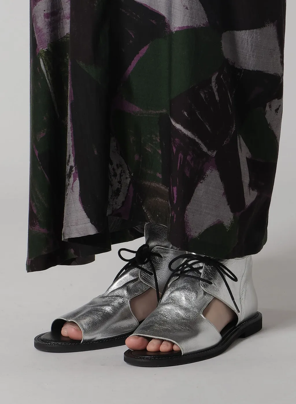 Cu/Dungaree Twill Painted City Left Cloth Skirt
