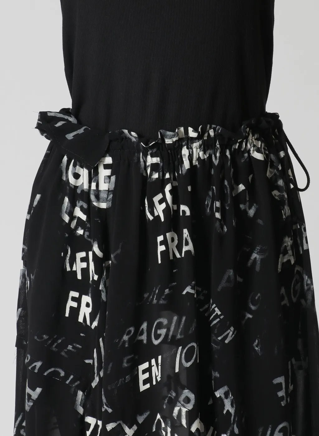 Rayon Georgette Asymmetric Skirt