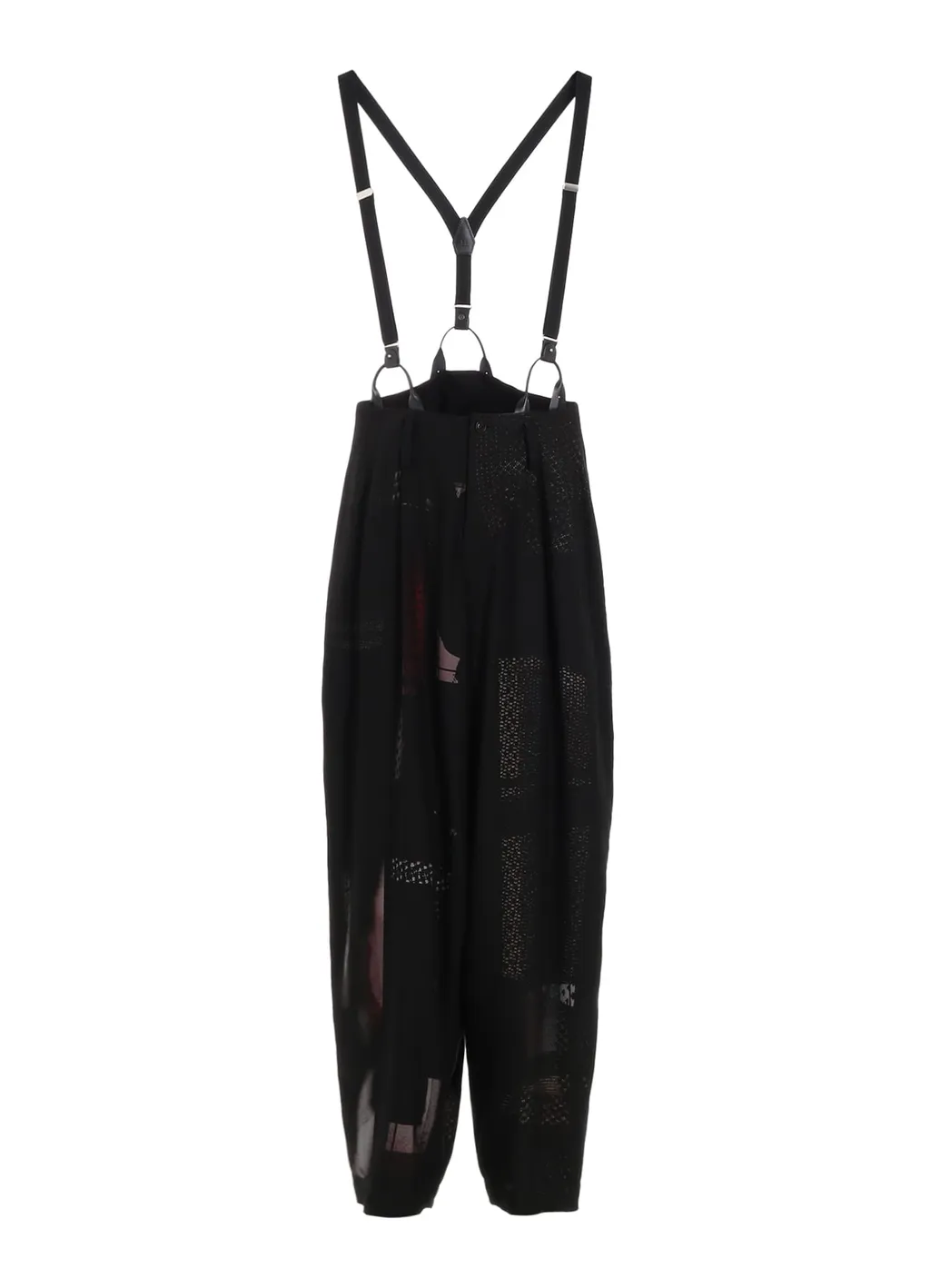 Cu/Dungaree Twill Dark Neon Print Suspender Pants