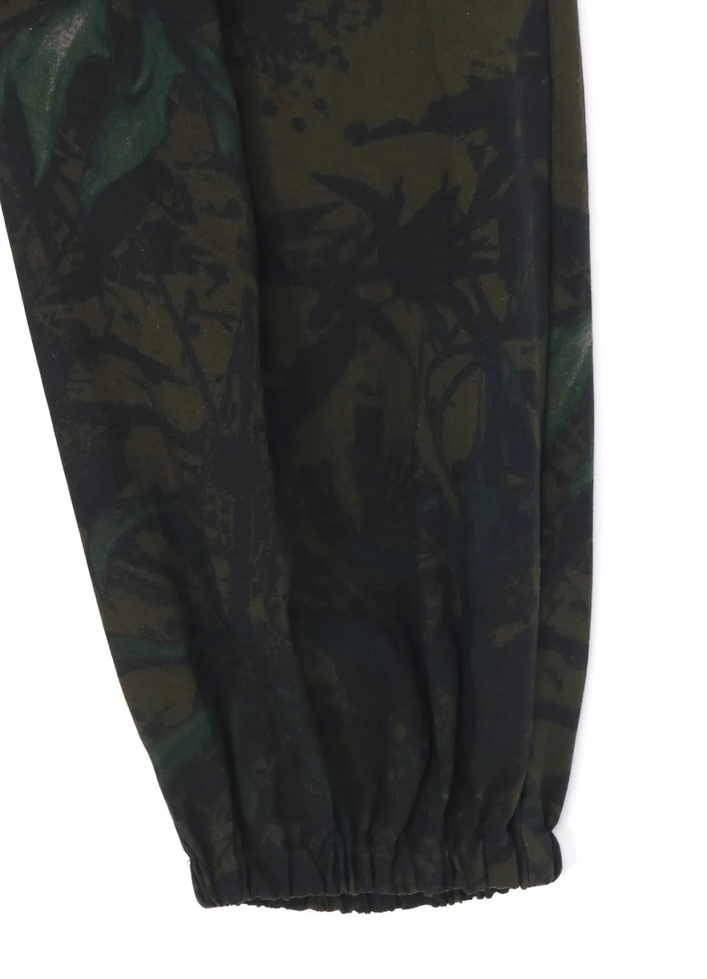 Withering Flower Eleastic Band Hem Pants
