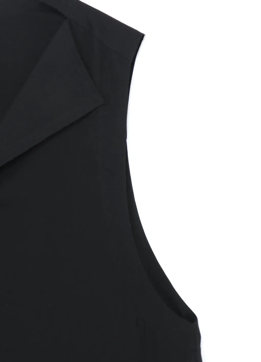 Sleeveless Dress With Notched Lapel Collar
