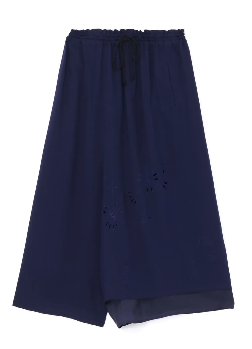 Drawstring Pants With Double Left Leg