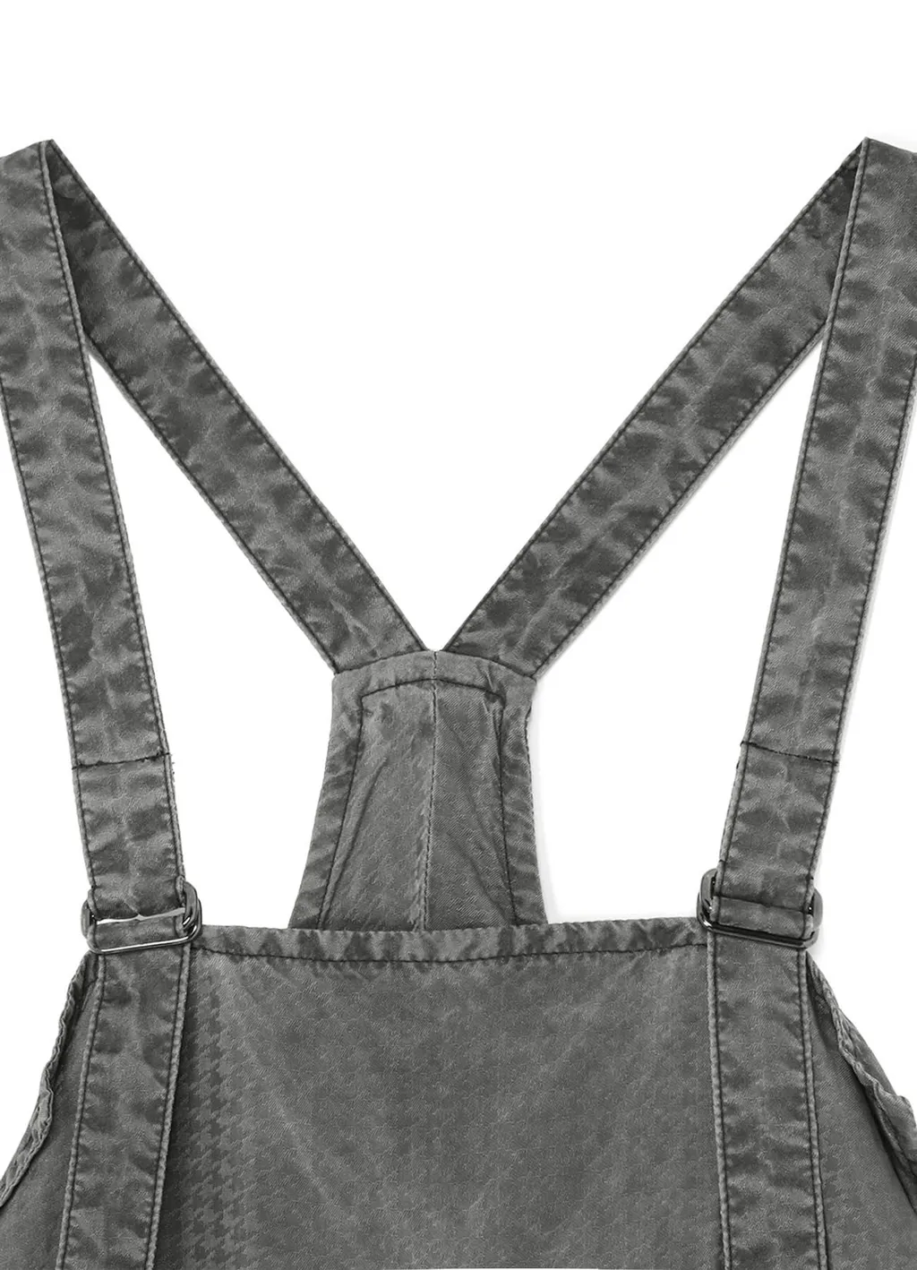 Cupro Houndstooth Apron Dress