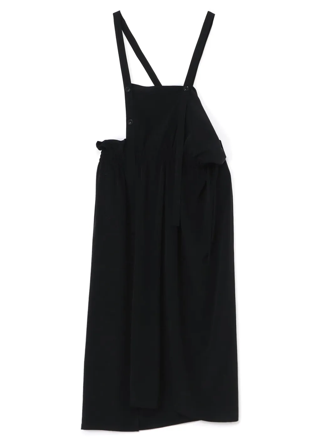 Crepe De Chine Gathered Jumper Dress