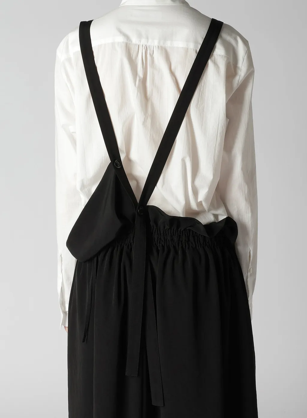 Crepe De Chine Gathered Jumper Dress