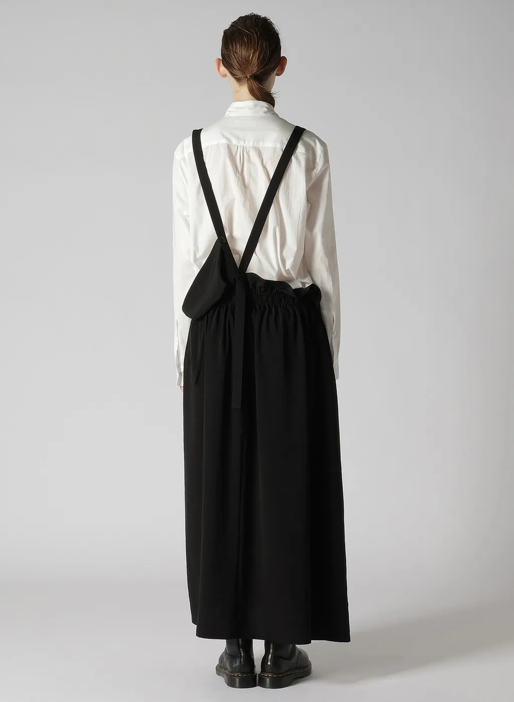 Crepe De Chine Gathered Jumper Dress