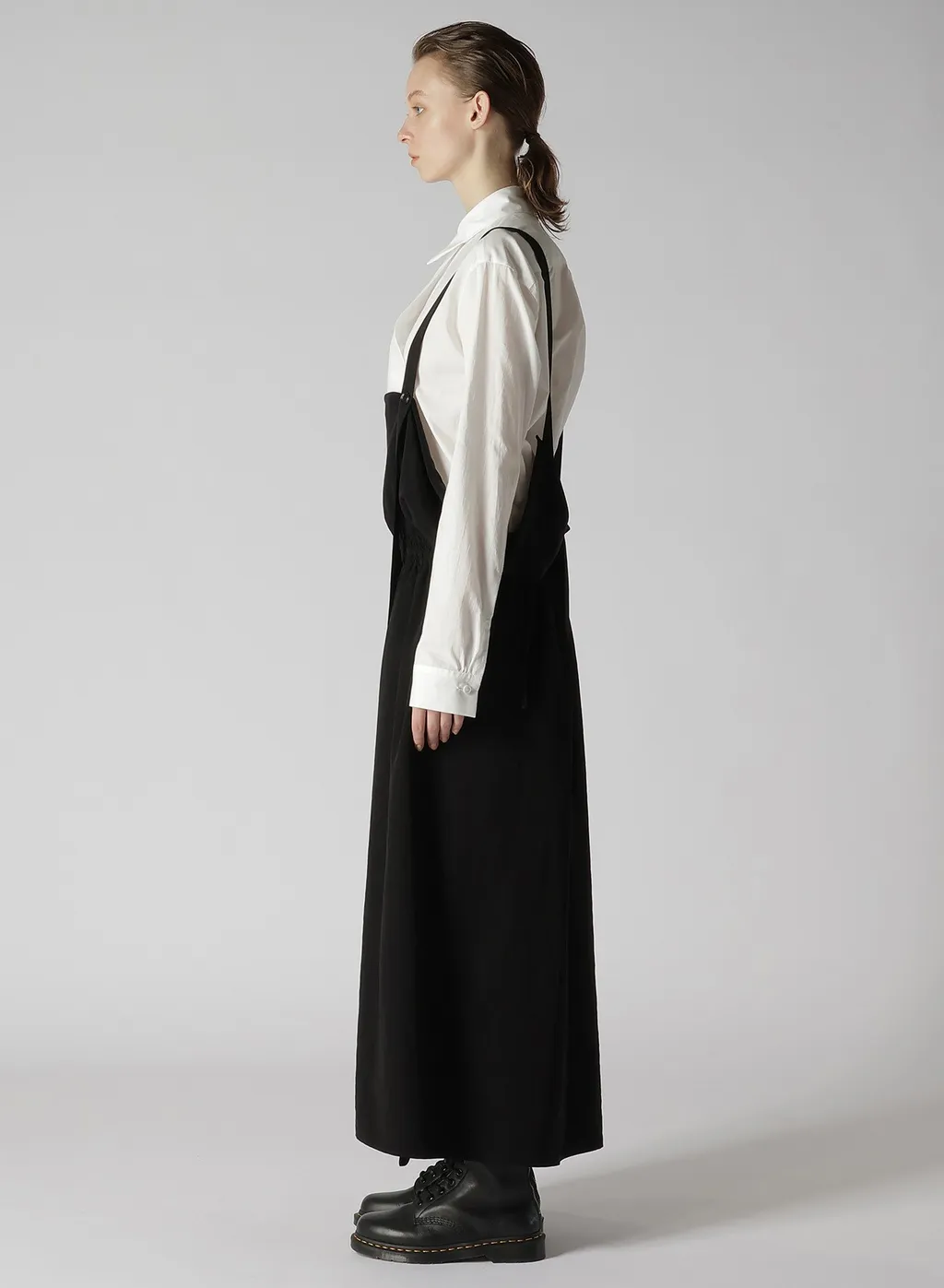 Crepe De Chine Gathered Jumper Dress