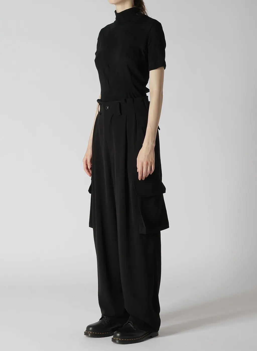 Crepe De Chine Cargo Pants