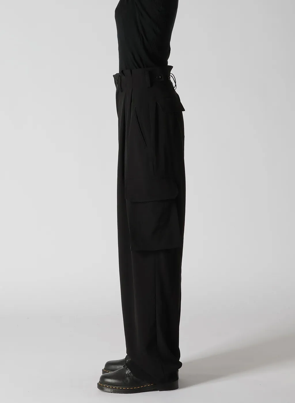 Crepe De Chine Cargo Pants