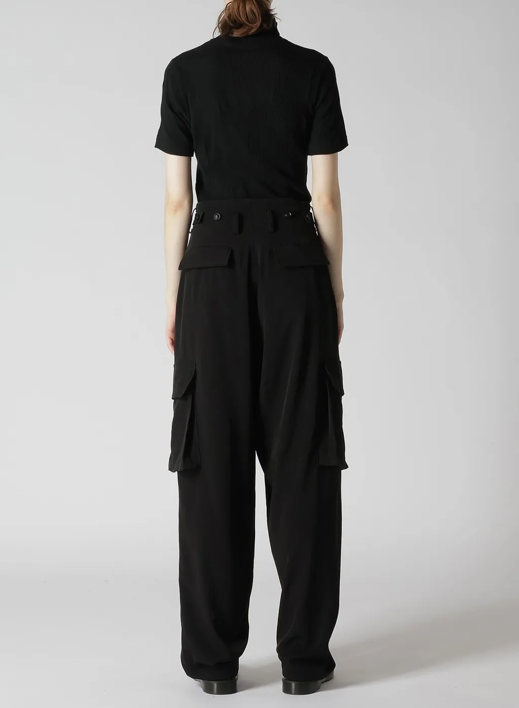 Crepe De Chine Cargo Pants