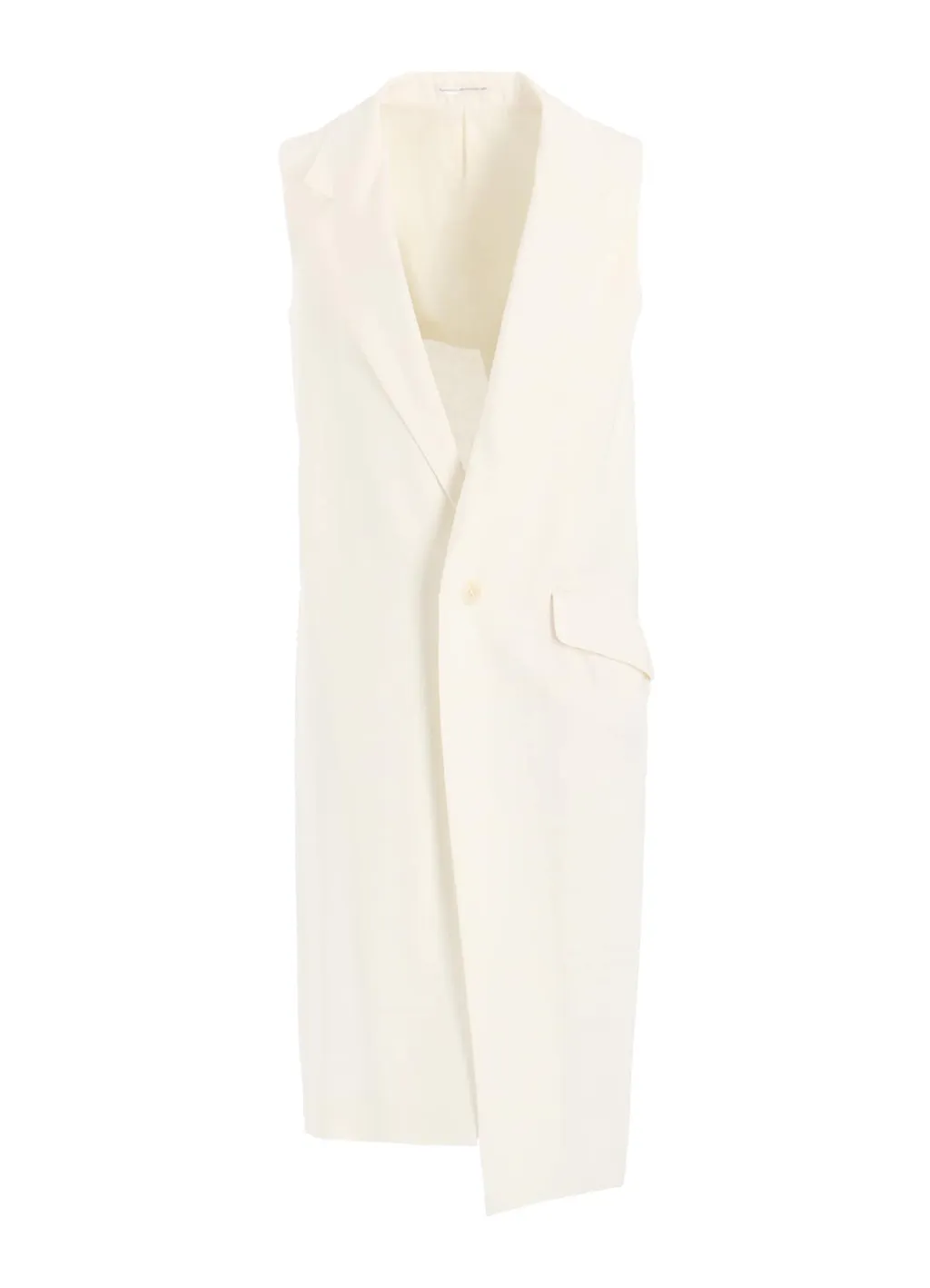 Ry/Li Canvas Sleeveless Asymmeteric Jacket