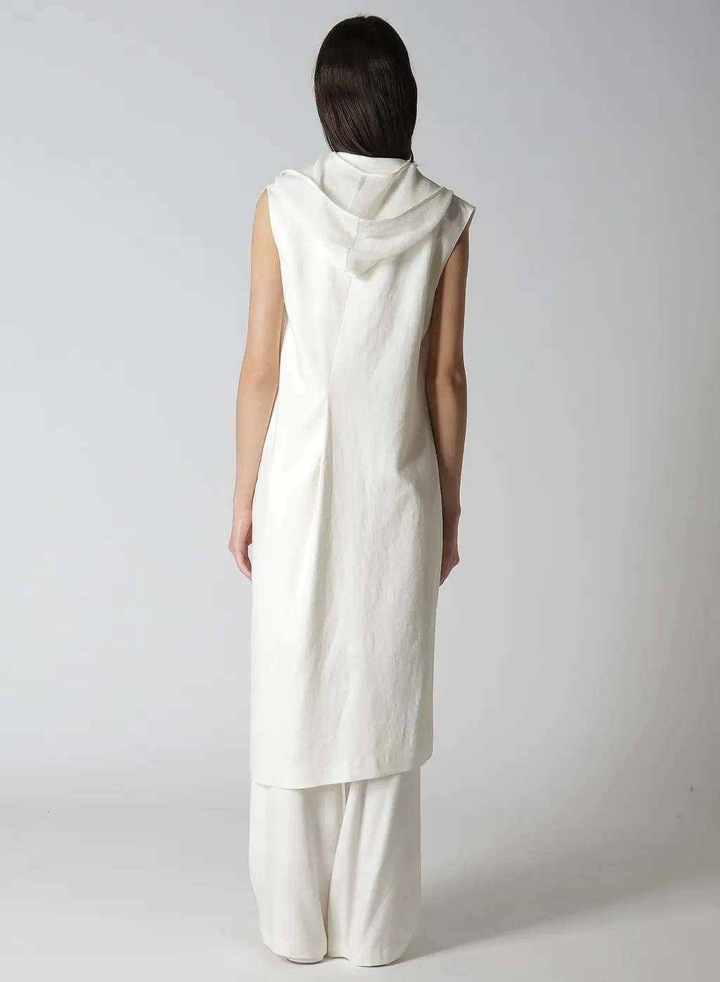 Ry/Li Canvas Sleeveless Asymmeteric Jacket